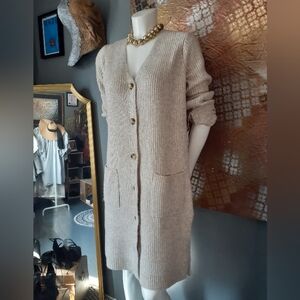 Nwt Jessica Simpson Elegant Beige Cardigan Sweater